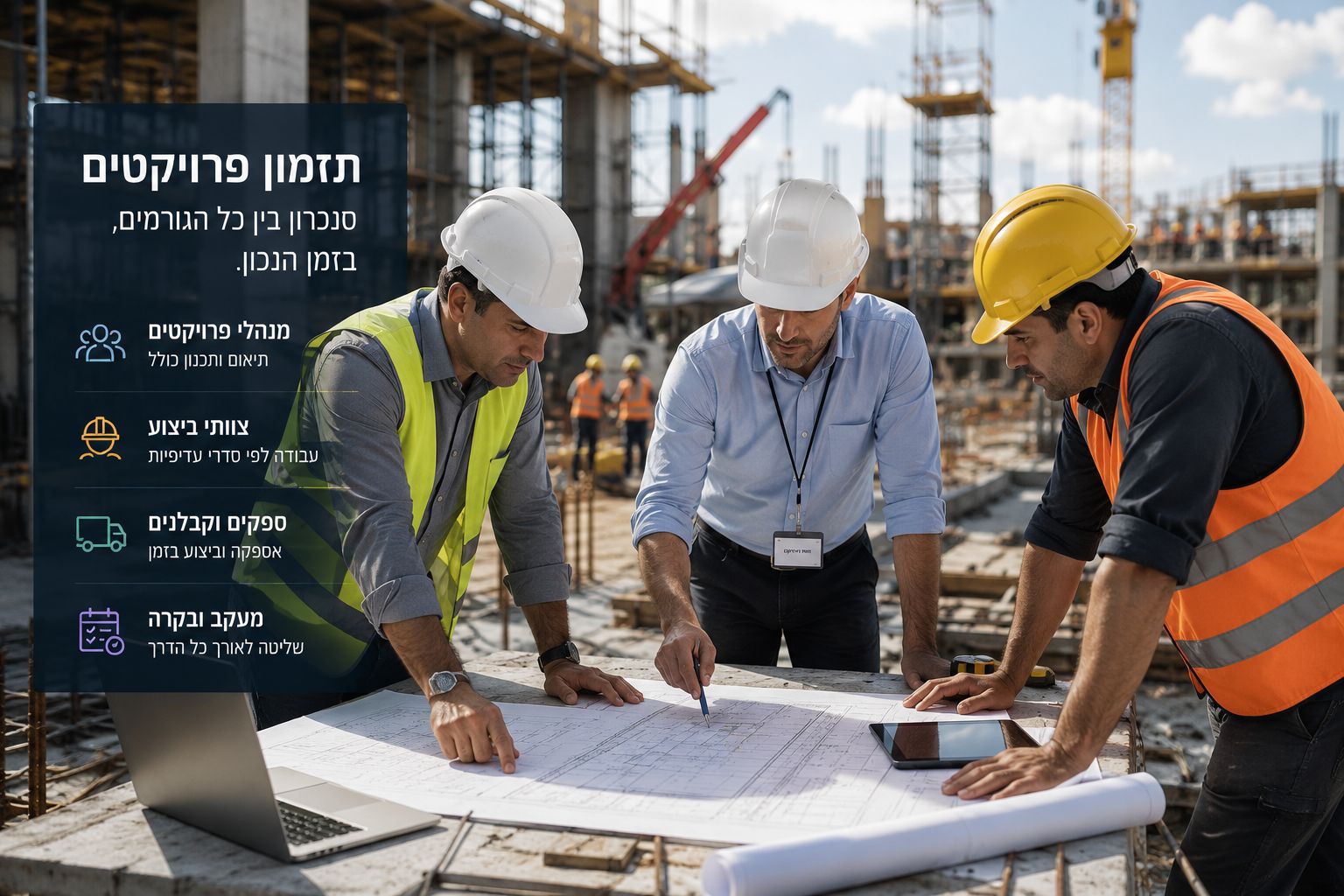 תוכנה לניהול פרויקטים הנדסיים - ממשק מרכזי לבקרת פרויקטי בנייה